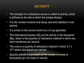 Nature of different types of radiations and impact of radiations ...