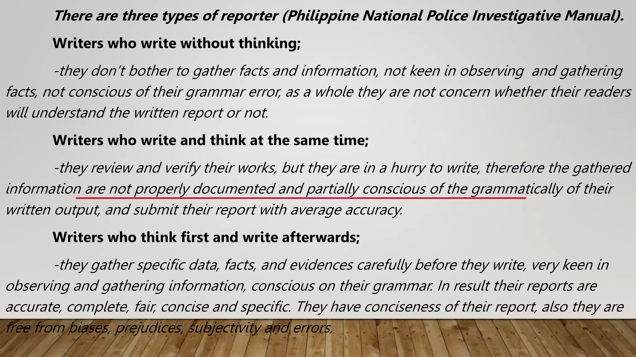 Partly Writing NATURE OF REPORT WRITING.pptx