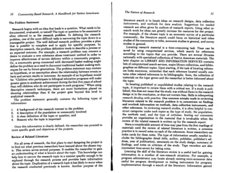 Community Research Problems Statement.pdf Nature of reserch | PDF