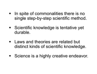 NATURE OF SCIENCE.pdf - presentation containing the nature of science | PDF