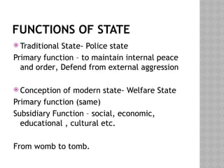 Nature of State, its Kinds and Non State Entities | PPTX