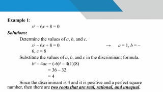 NATURE of the ROOTS Grade 9 Mathematics Q1.pptx