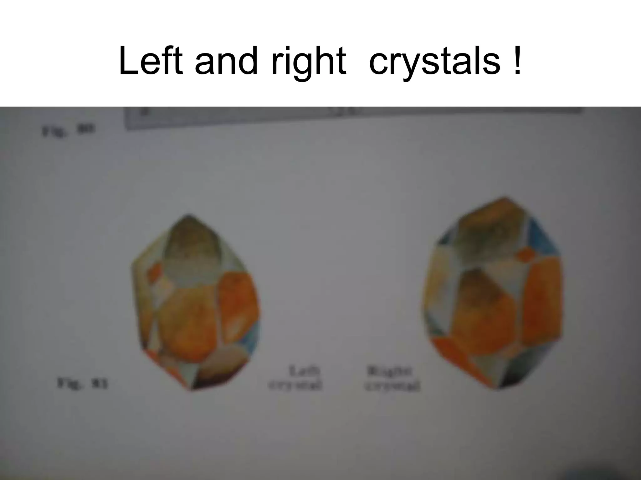 8/18/2022 22
Left and right crystals !
 