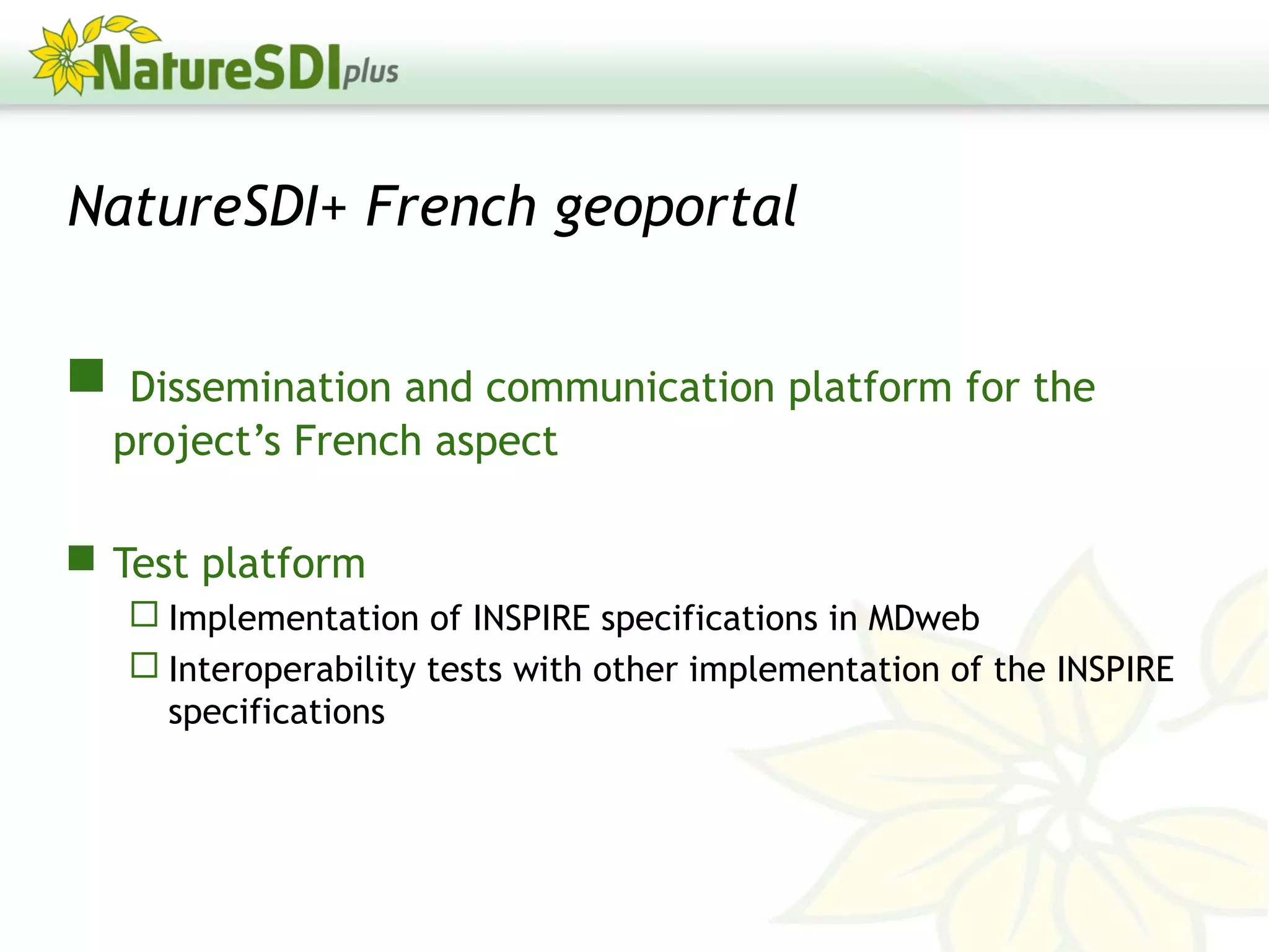 Metadata specification at work: some examples of INSPIRE use cases with ...