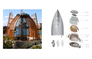 Roof Skylight
Oculus Ceiling
Fritted Glass
Wood Louvers
Glu-lam Structure
Alpha Wall
Omega Wall
Reliquary Wall
Entry Vestibule
 