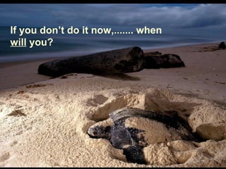 If you don’t do it now,....... when
will you?
 