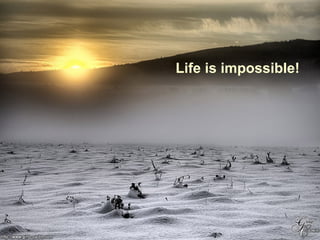 Life is impossible!
 