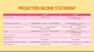 PROJECTION INCOME STATEMENT
 