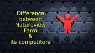 Difference
between
Natureview
Farm
&
its competitors
 