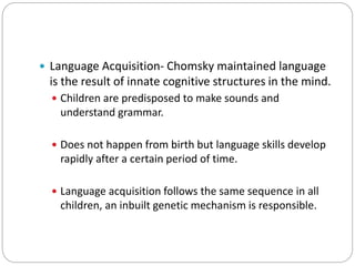nature nurture language acquisition
