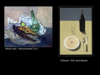 Alfredo Volpi - "Natureza-Morta" (s.d.)
O Retrato, 1935. René Magritte
 