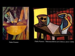 Pablo Picasso - "Natureza-Morta com Crânio e Jarro" (1945)Pablo Picasso
 