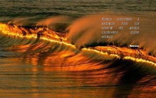 Nunca subestime a natureza pois ela sempre faz justiça castigando quem merece. Rahvok 