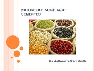 NATUREZA E SOCIEDADE: 
SEMENTES 
Claudia Regina de Souza Marolla 
 