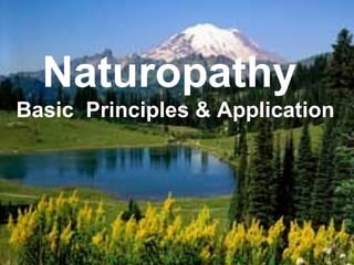 May 26, 2012 www.dsvv.ac.in 1
Naturopathy
Basic Principles & Application
http://blogs.targetx.com/pbu/Trevor/Nature_Mountains.jpg
 