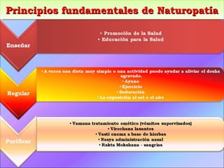Principios fundamentales de Naturopatía 