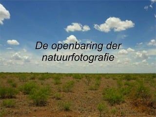 De openbaring der natuurfotografie 