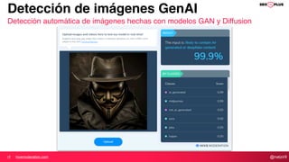 @natzir9
Detección de imágenes GenAI
Detección automática de imágenes hechas con modelos GAN y Diffusion
hivemoderation.com
 
