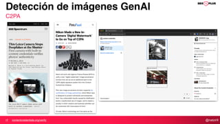 @natzir9
Detección de imágenes GenAI
C2PA
contentcredentials.org/verify
 