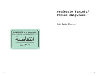 Naufragio Fenicio/
Fenice Shipwreck
Iván Samir Elneser
2016
3 4
 