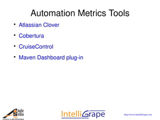 Metrics for Agile Projects