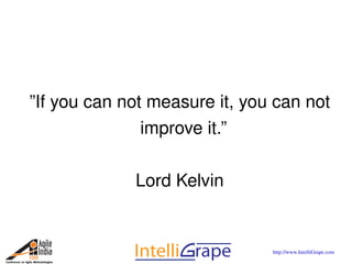 Metrics for Agile Projects