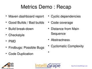 Metrics for Agile Projects