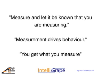 Metrics for Agile Projects