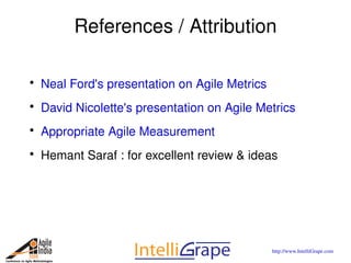 Metrics for Agile Projects