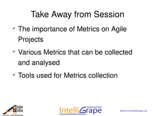 Metrics for Agile Projects