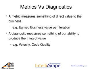 Metrics for Agile Projects