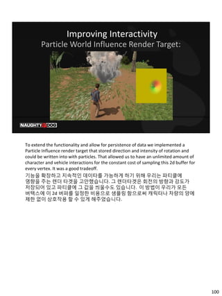 100
To extend the functionality and allow for persistence of data we implemented a
Particle Influence render target that s...