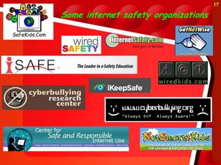 17

Some internet safety organizations
 
