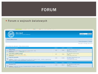  Forum o wojnach światowych
FORUM
 