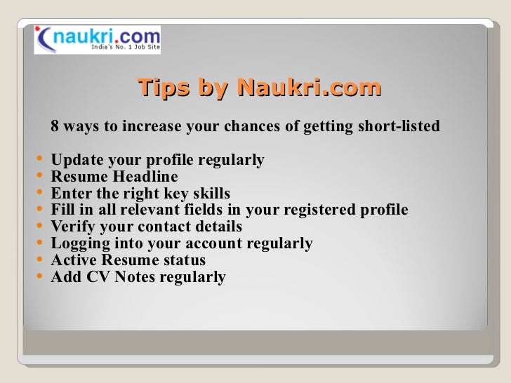 naukri com naukri com resumes