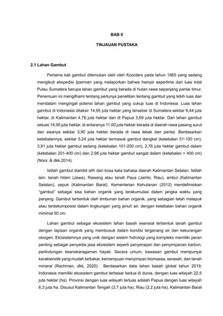 KERUSAKAN LAHAN GAMBUT: ANALISIS FAKTOR-FAKTOR YANG MEMPENGARUHI DAN STRATEGI PENGELOLAAN UNTUK ...