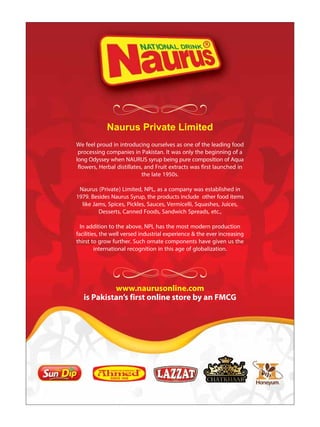 NAURUS SUNDIP FOOD PRODUCTS CATALOG