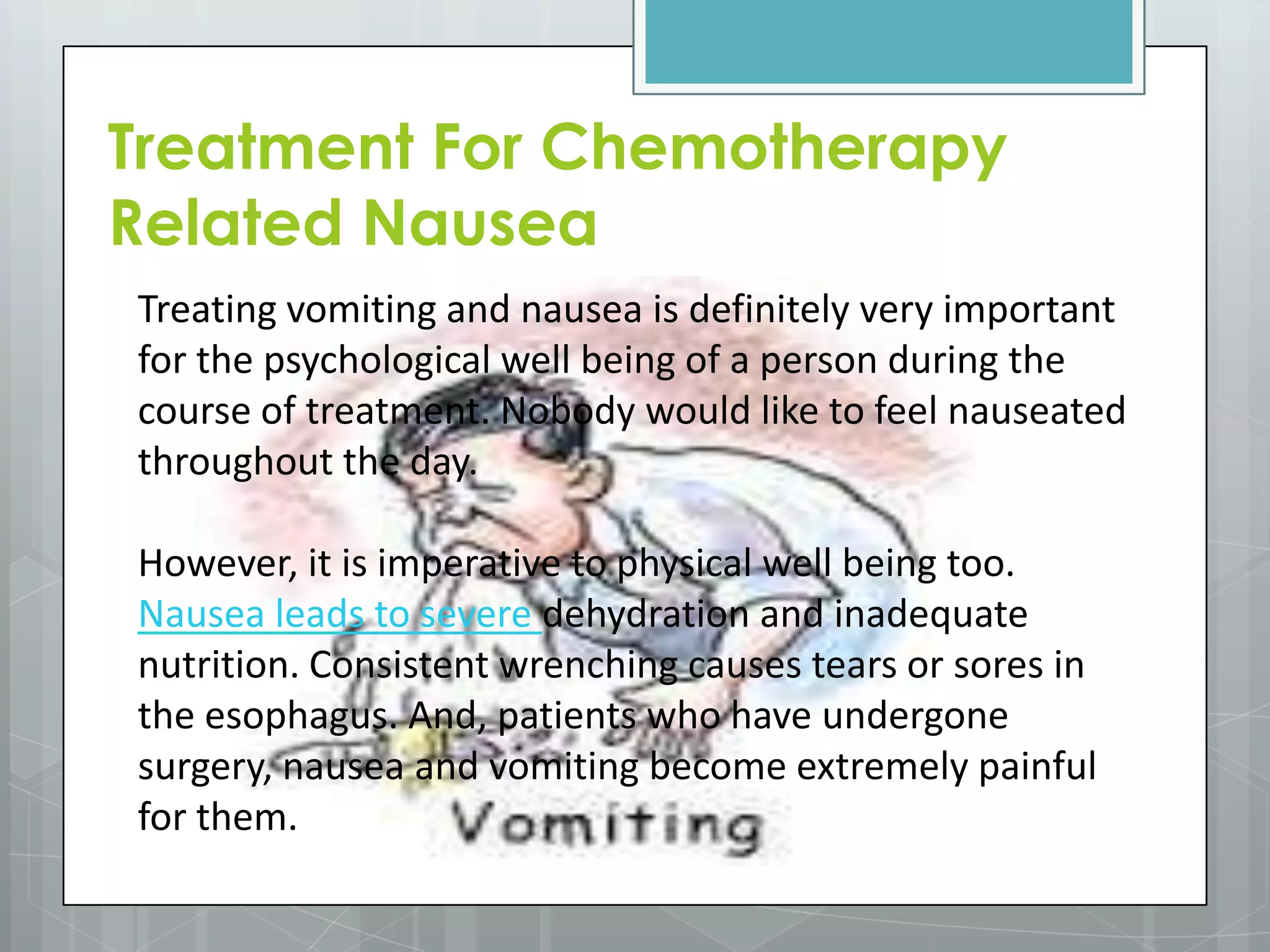 Nausea and vomiting | PPTX