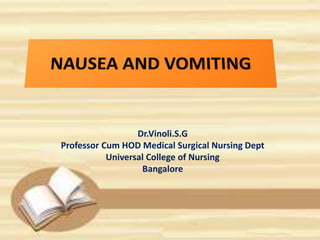 Dr.Vinoli.S.G
Professor Cum HOD Medical Surgical Nursing Dept
Universal College of Nursing
Bangalore
 