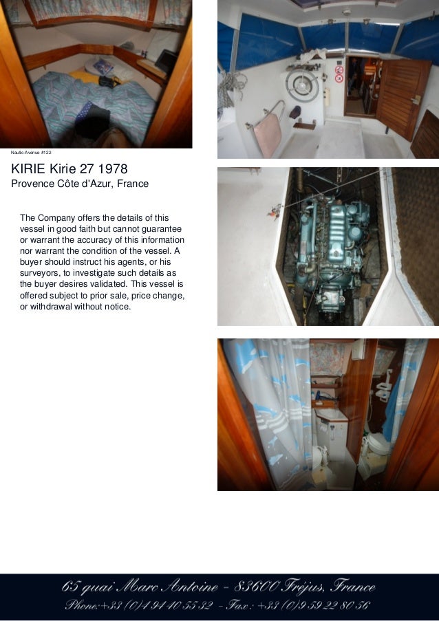 KIRIE Kirie 27, 1978, 22.900 € For Sale Brochure ...