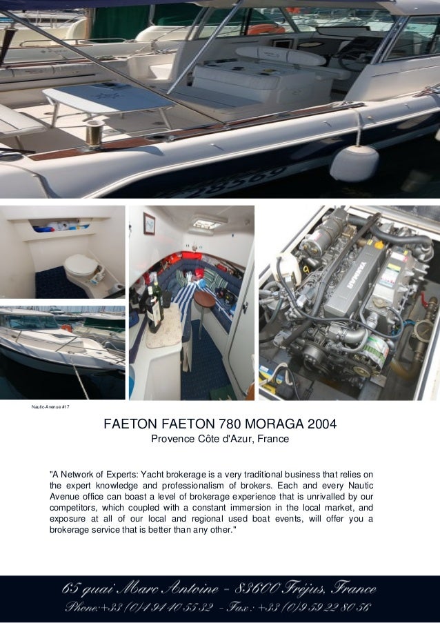 FAETON FAETON 780 MORAGA, 2004, 58.000 € For Sale Brochure. Presented ...