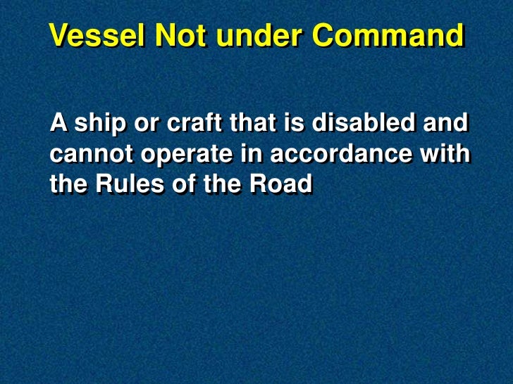 Nautical Rules of the Road