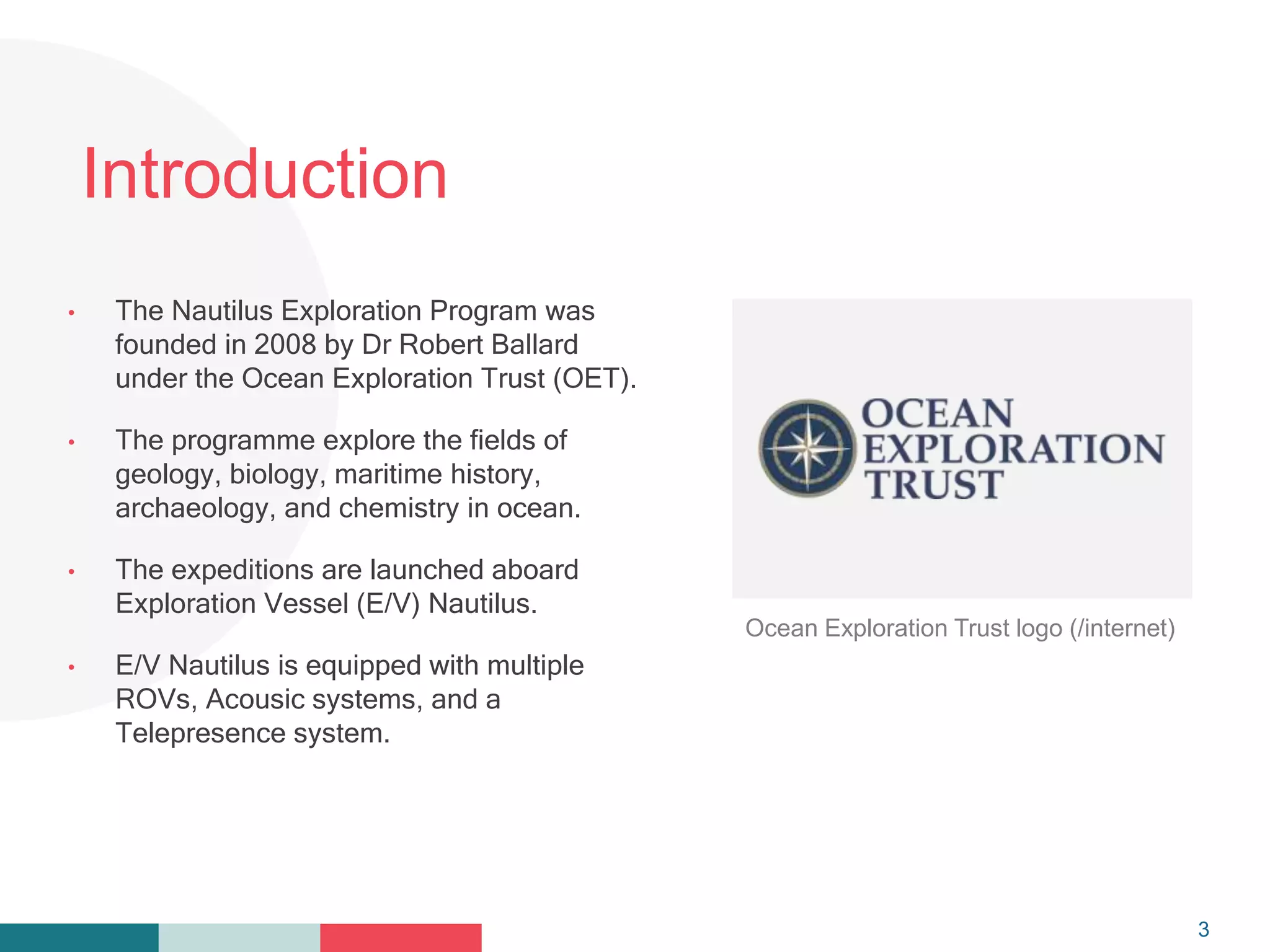 Nautilus Expedition Programme Pptx