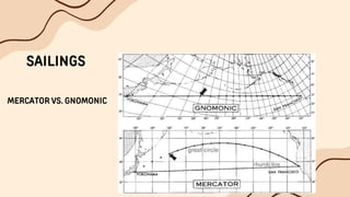 SAILINGS
MERCATOR VS. GNOMONIC
 