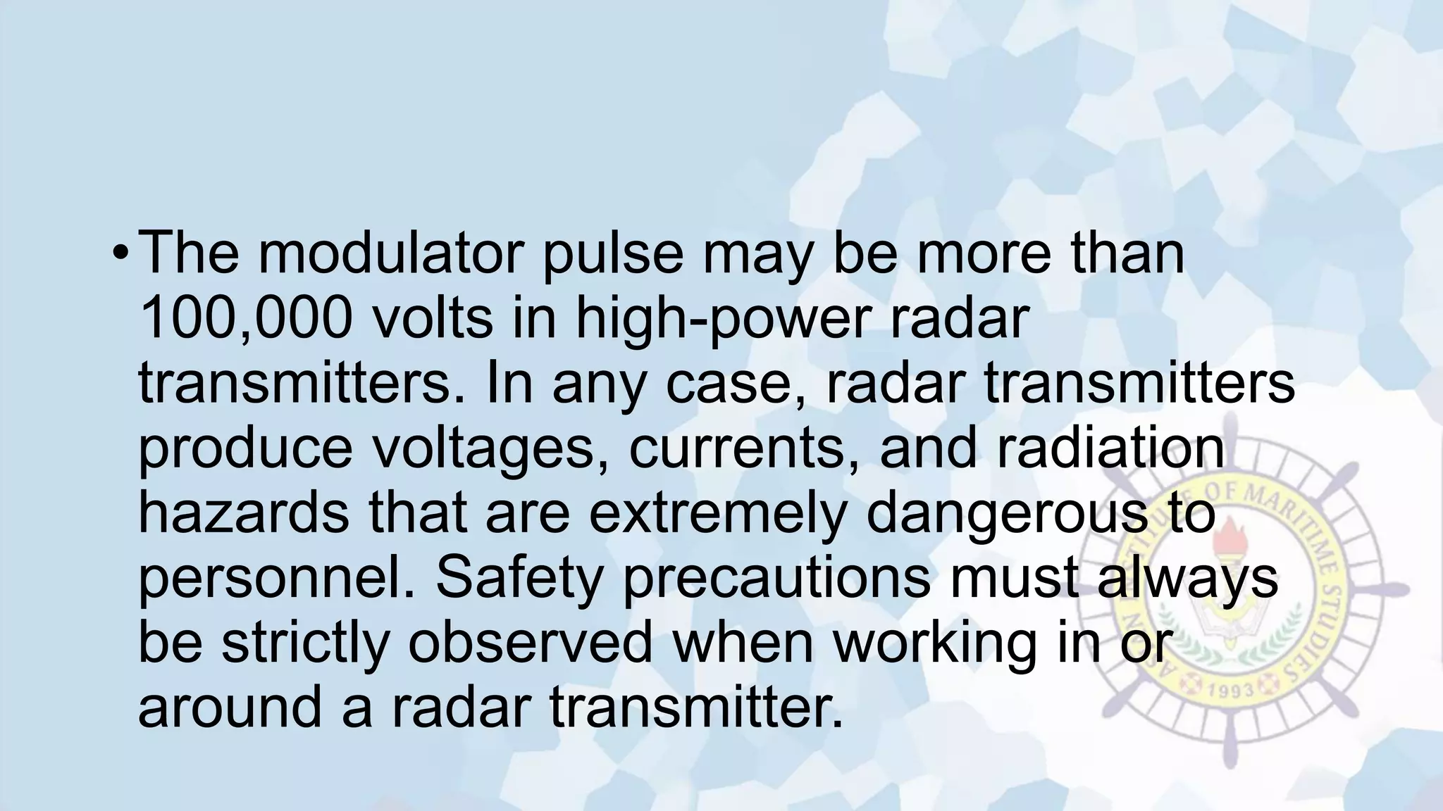 Basic Radar Operational Principle Pptx