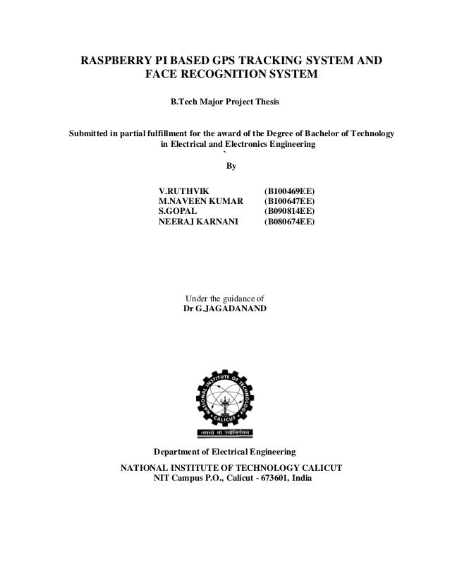 Master thesis on face recognition