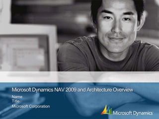 MicrosoftDynamics NAV 2009 and Architecture Overview
Name
Title
Microsoft Corporation
 