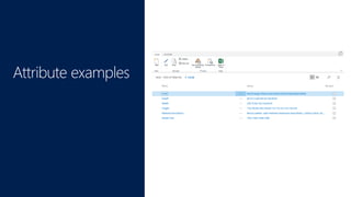 Microsoft Dynamics NAV 2017 - Item attributes | PPTX