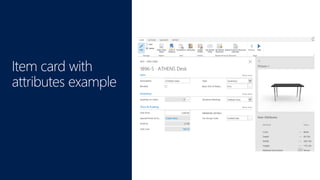 Microsoft Dynamics NAV 2017 - Item attributes | PPTX