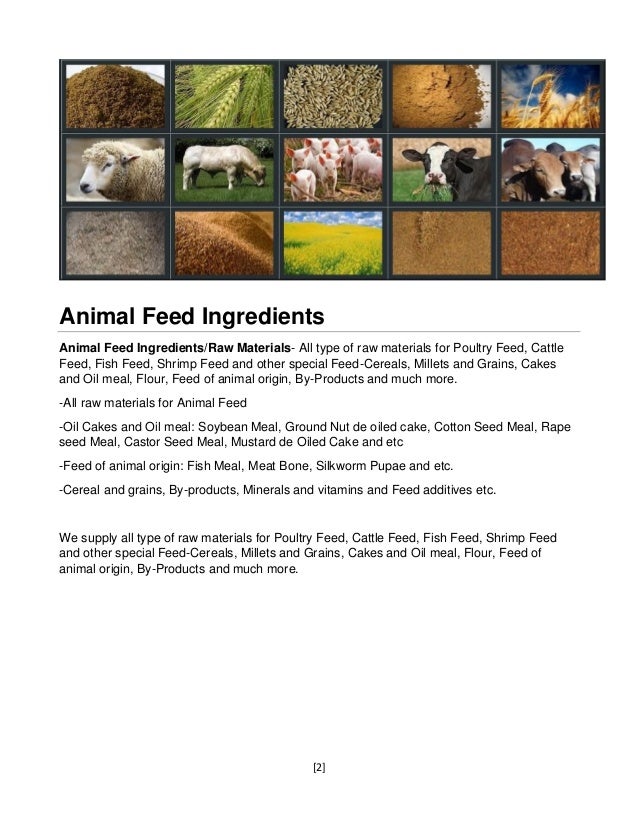 Animal Feed Ingredients/Raw Materials from NavadhaneGlobal Agro com…